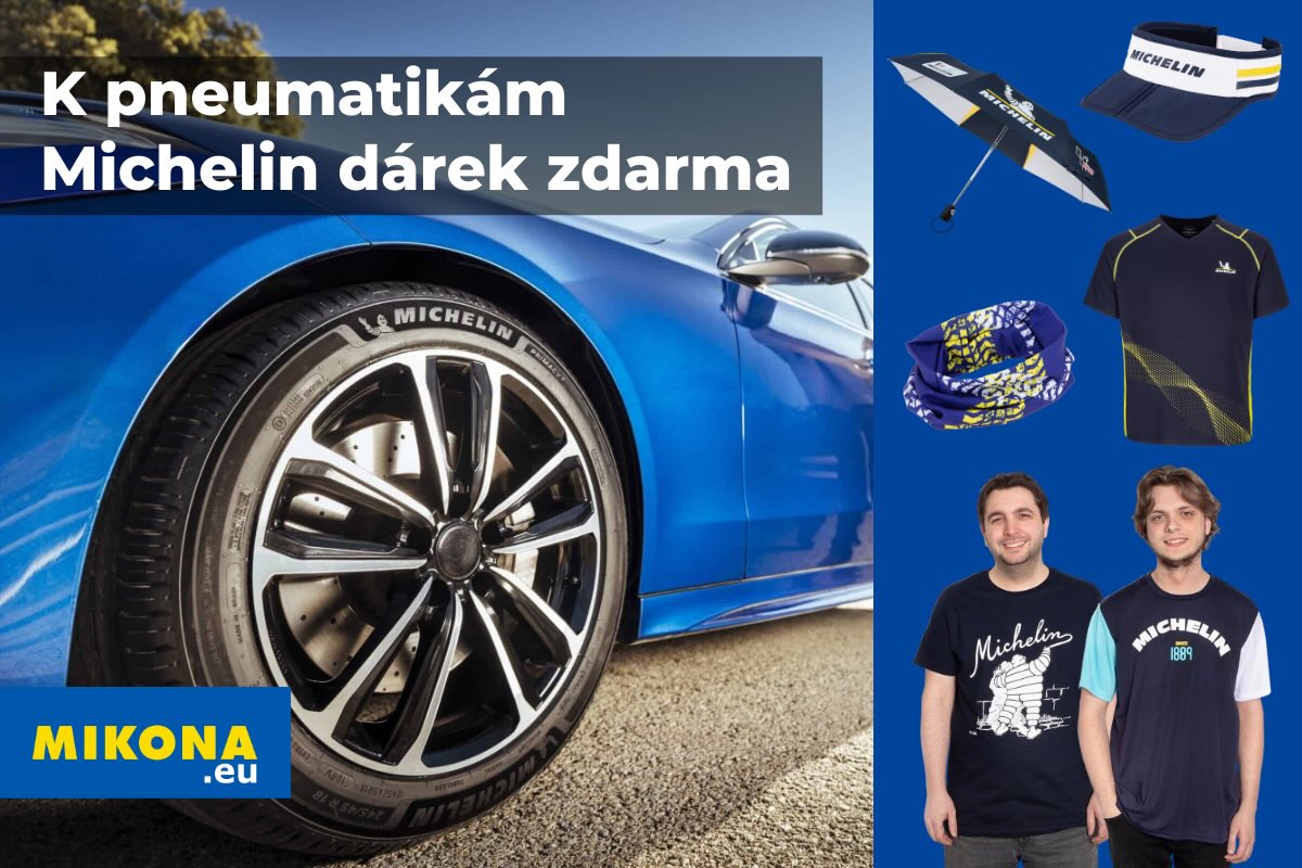 Ke každé sadě pneumatik Michelin od mikona.eu získáte originální dárek zdarma.
