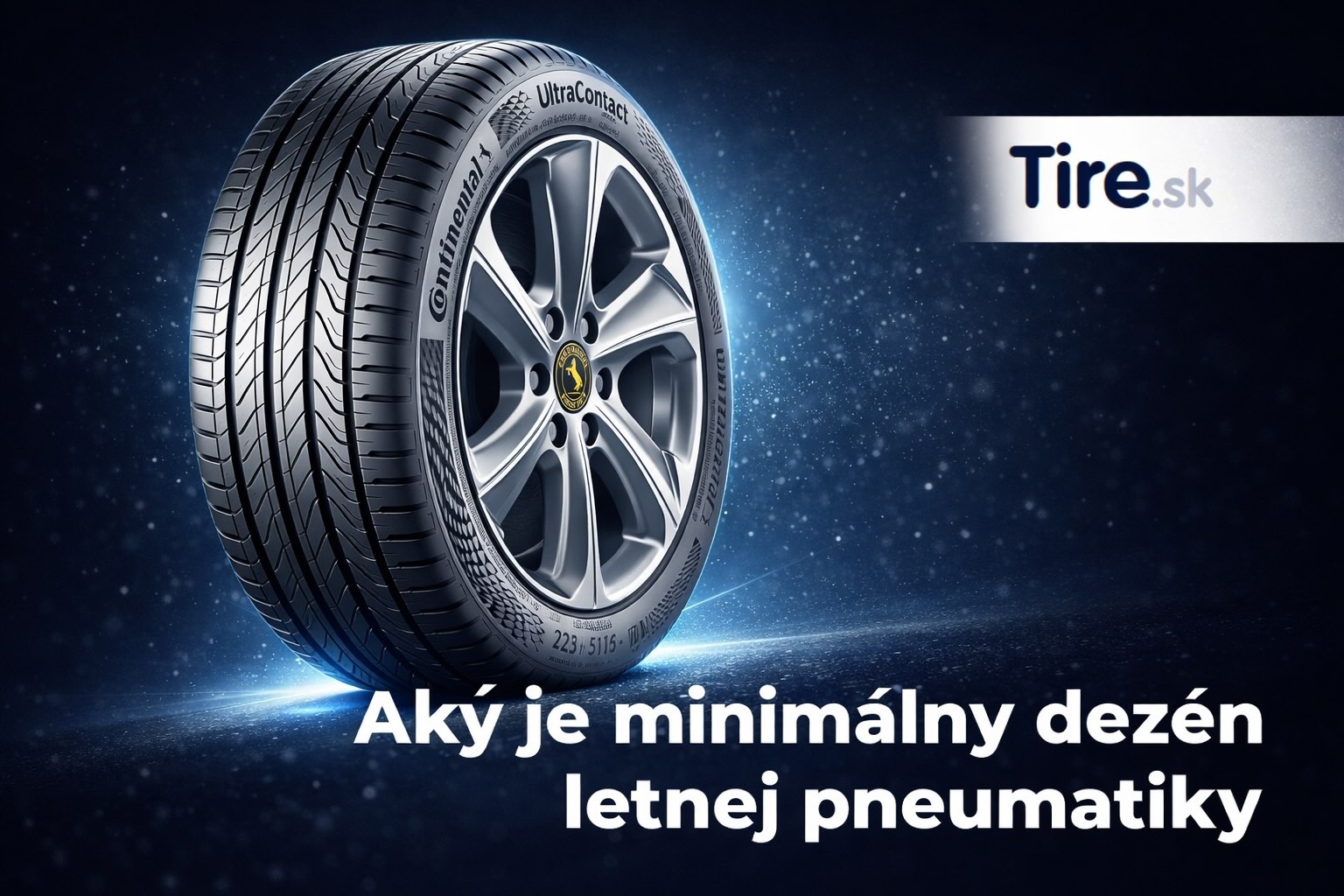 Letná pneumatika Continental UltraContact Letná pneumatika Continental UltraContact s dezénom – minimálny dezén letnej pneumatiky vysvetlený na Tire.sk