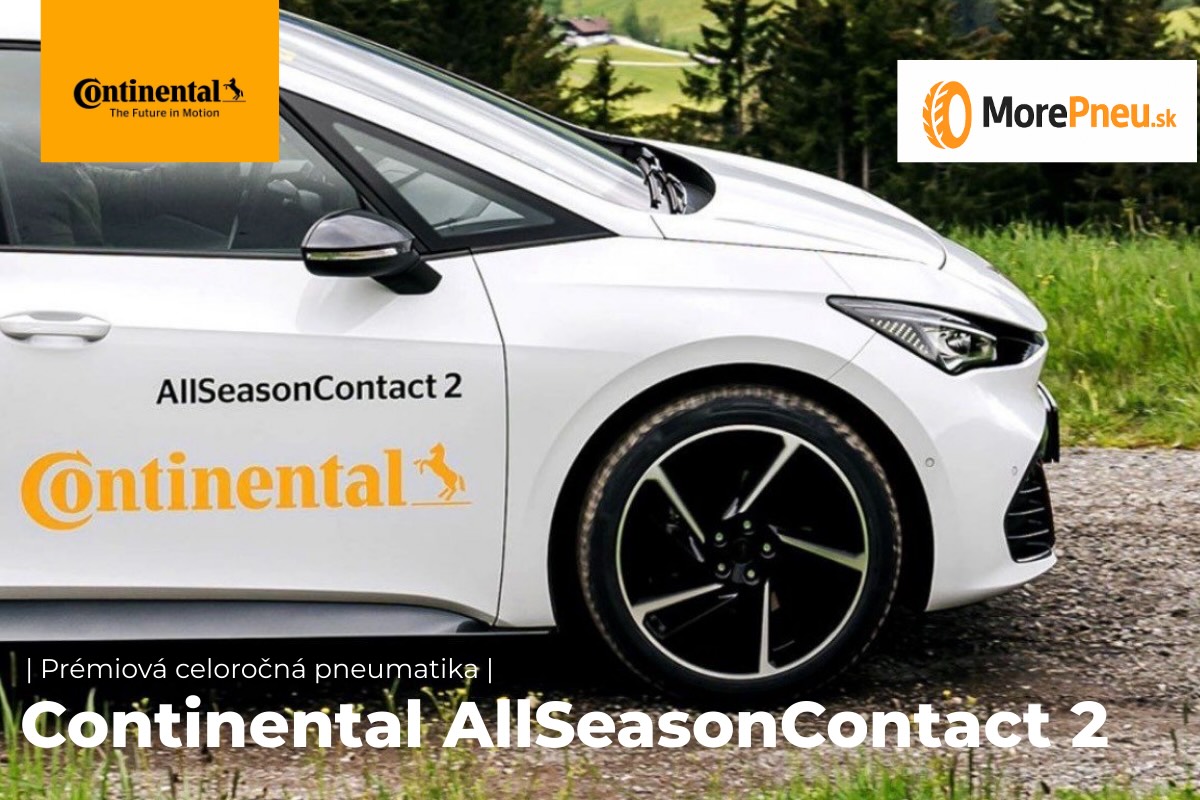 Celoročné pneumatiky Continental AllSeasonContact 2 Celoročné pneumatiky Continental AllSeasonContact 2 na osobnom vozidle Continental, jazda v prírodnom prostredí – prémiová celoročná pneumatika pre každodenné použitie.