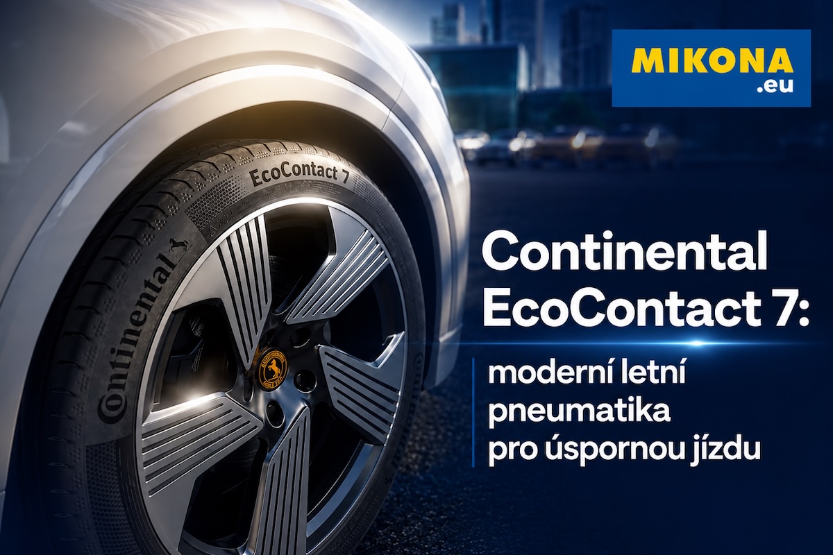 Letní pneumatika Continental EcoContact 7 – úsporný dezén pro nízký valivý odpor a tichou jízdu