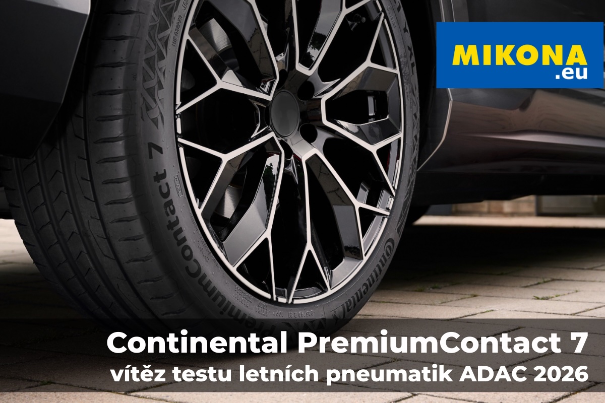 Continental PremiumContact 7 – vítěz testu letních pneumatik ADAC 2026