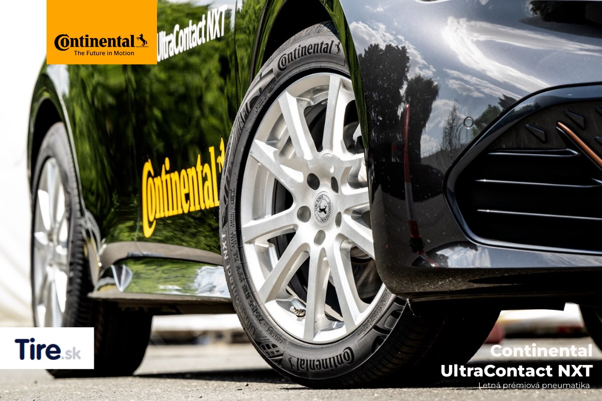 Continental UltraContact NXT – ekologická letná pneumatika s vysokým podielom udržateľných materiálov a dlhou životnosťou.