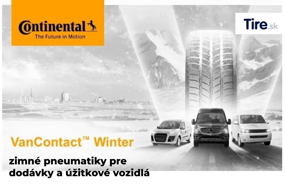 Zimné van pneumatiky Continental VANCONTACT WINTER na dodávke – stabilita a bezpečnosť v zimných podmienkach