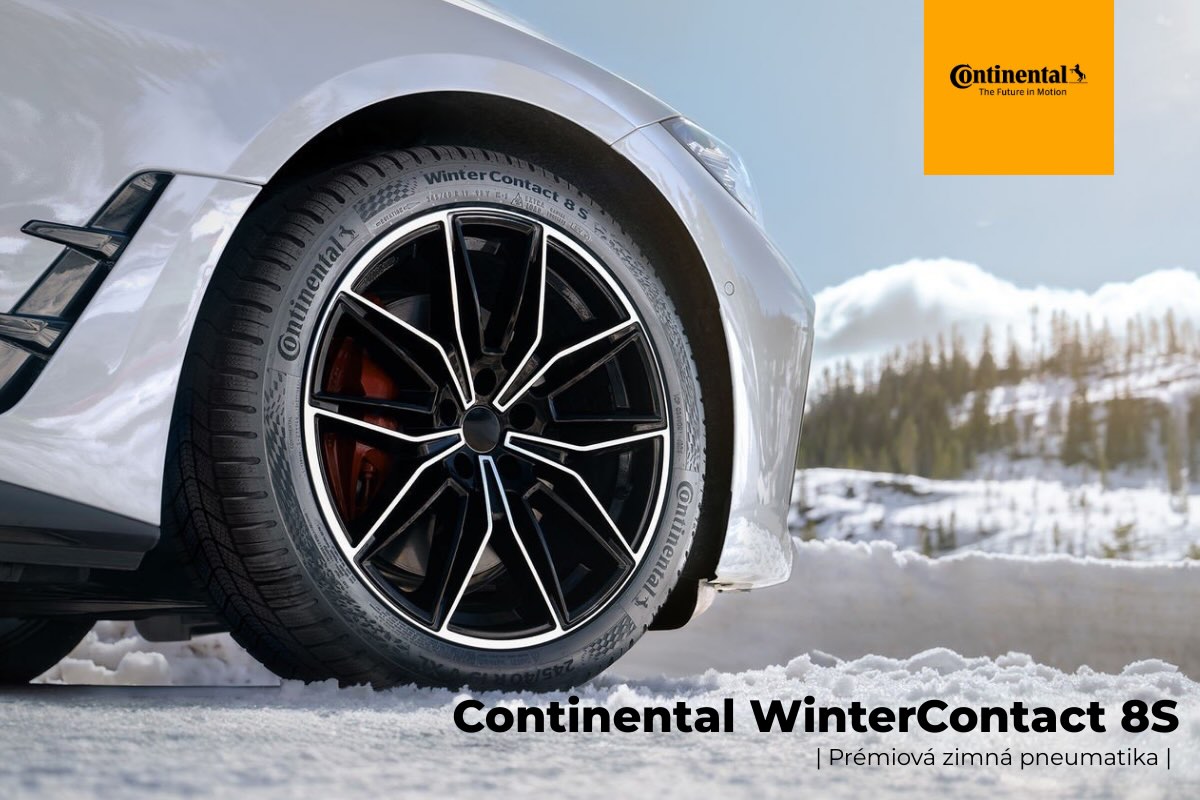 Detail zimného dezénu Continental WinterContact 8S Detail zimného dezénu Continental WinterContact 8S so smerovým vzorom a hustými 3D lamelami pre maximálnu priľnavosť a bezpečnú jazdu v zime.