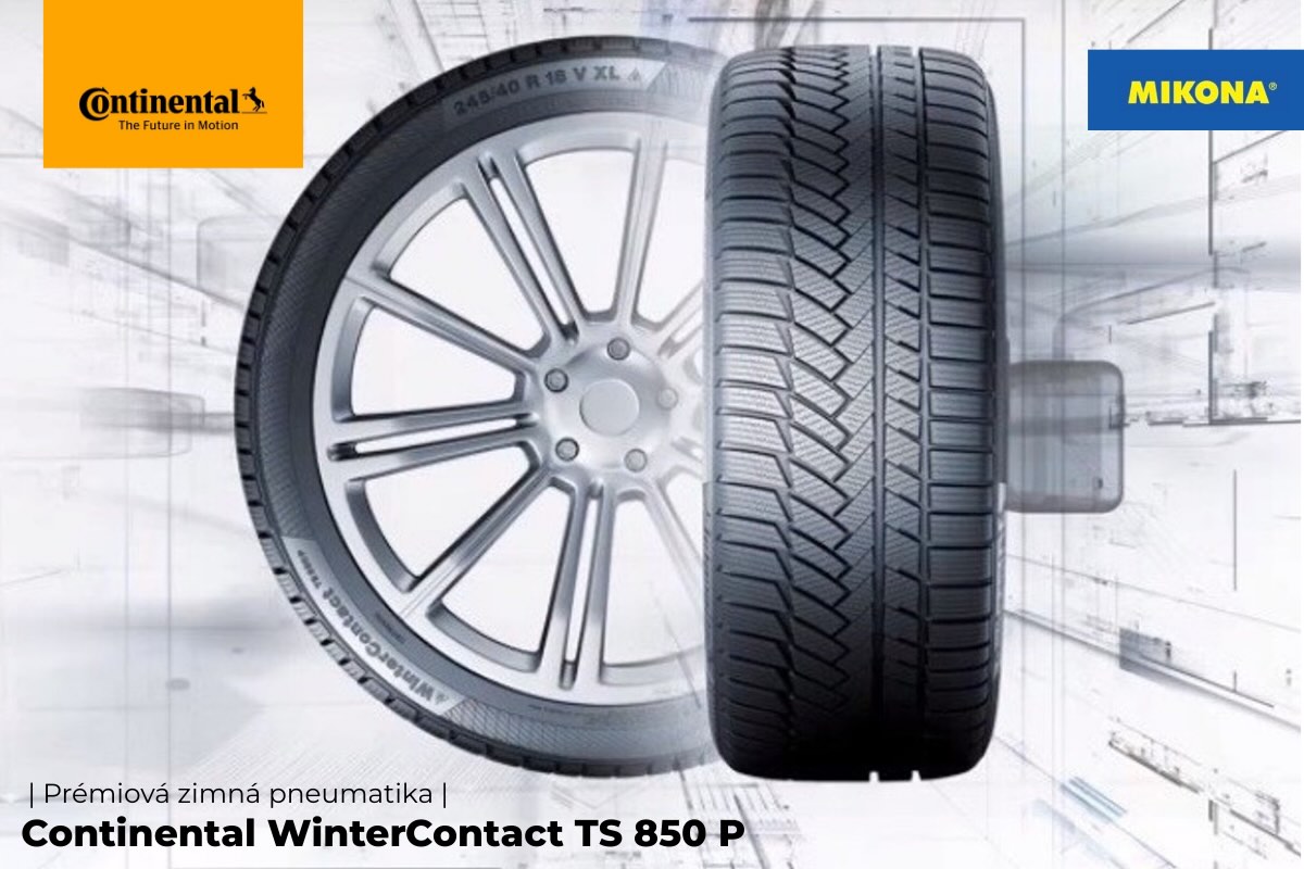 Continental WinterContact TS 850 P Detail zimného dezénu pneumatiky Continental WinterContact TS 850 P.