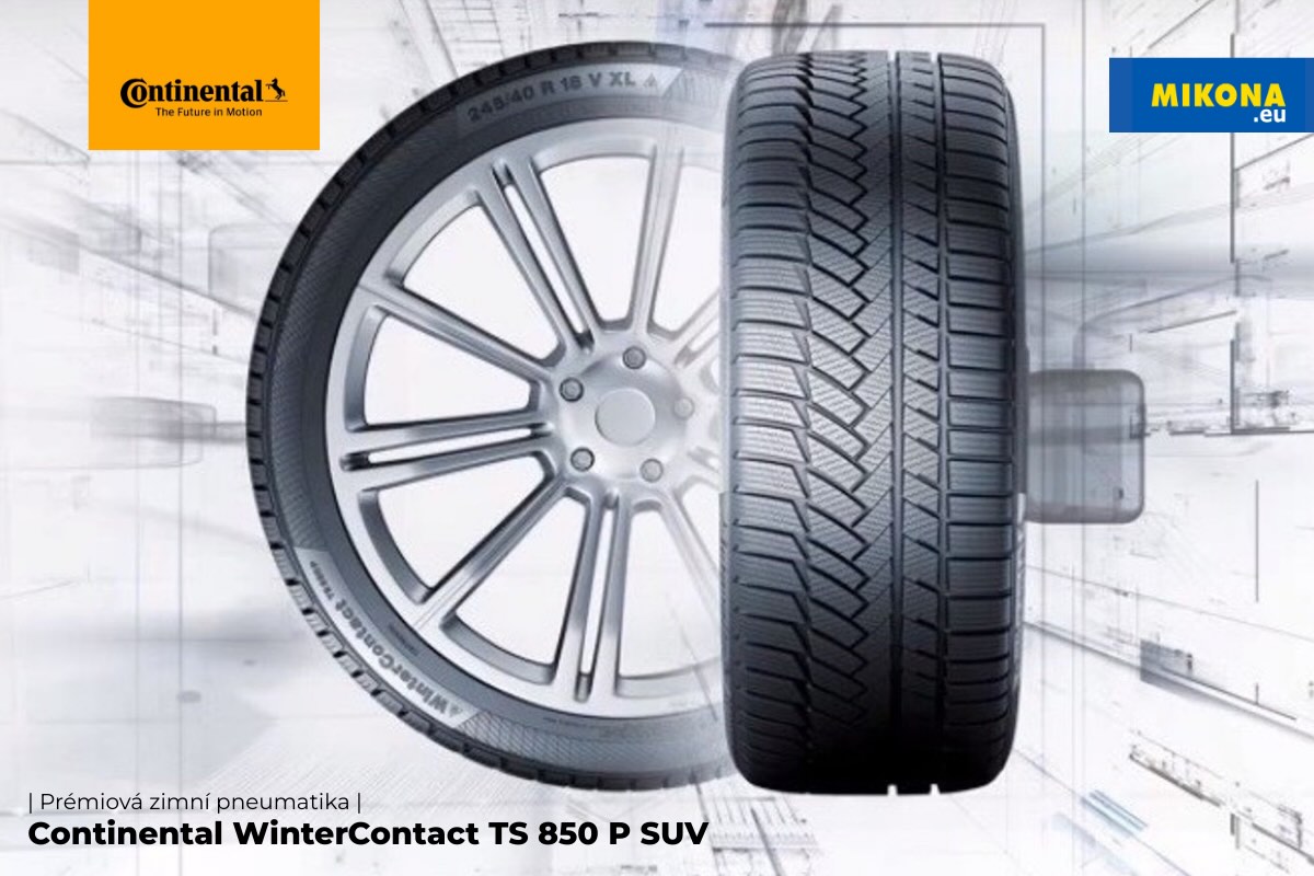 Zimní pneumatika Continental WinterContact TS 850 P SUV se zaměřením na bezpečnou jízdu SUV.