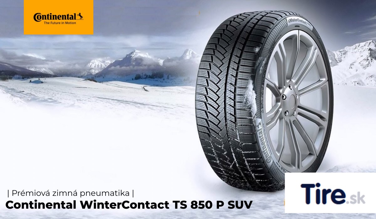 Zimná pneumatika Continental WinterContact TS 850 P SUV Zimná pneumatika Continental WinterContact TS 850 P SUV s výborným záberom na snehu pre bezpečnú jazdu SUV.