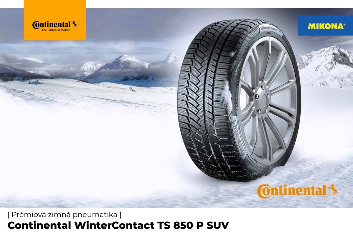 Detail zimného dezénu pneumatiky Continental WinterContact TS 850 P SUV.