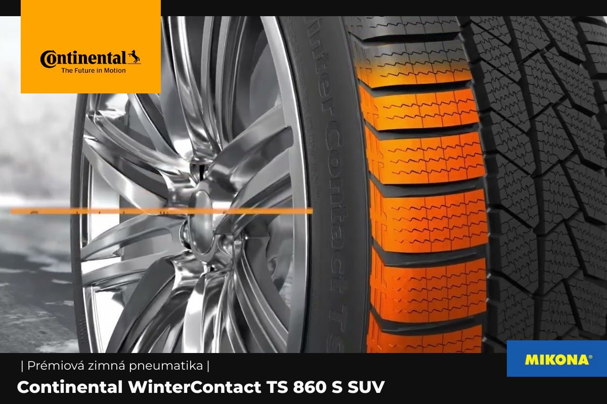 Zimná pneumatika Continental TS 860 S SUV Detail zimného dezénu pneumatiky Continental TS 860 S SUV.