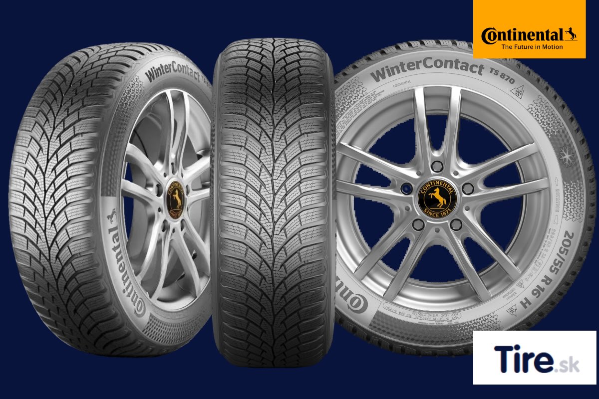 Zimná pneumatika Continental WinterContact TS 870 Zimná pneumatika Continental WinterContact TS 870 – dezén, bočný profil a osadenie na disku