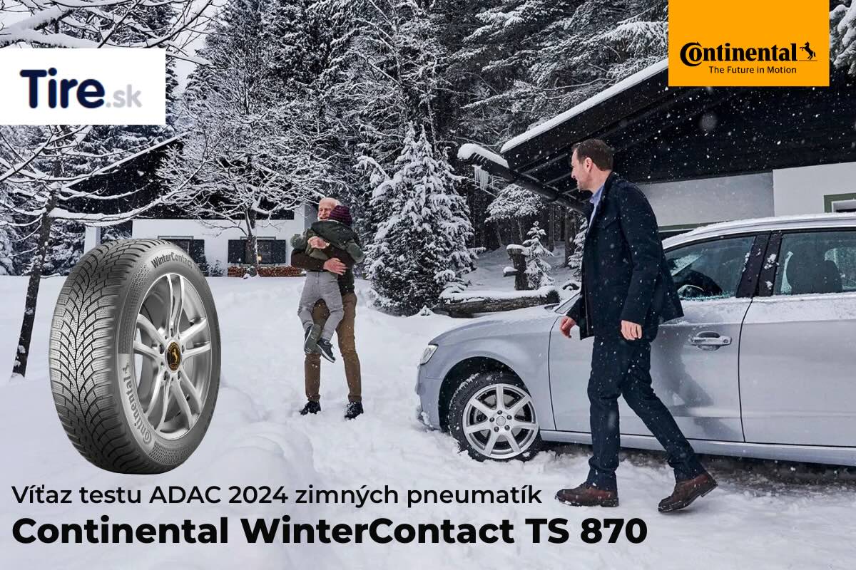 Continental WinterContact TS 870 Zimná pneumatika Continental WinterContact TS 870 – ovládanie a istota na mokrej a zasneženej vozovke