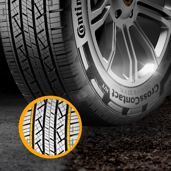 Detail dezénu Continental CrossContact H/T