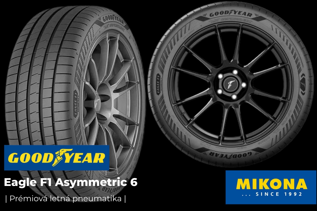 Goodyear Eagle F1 Asymmetric 6 – detail dezénu letnej pneumatiky, Mikona.sk