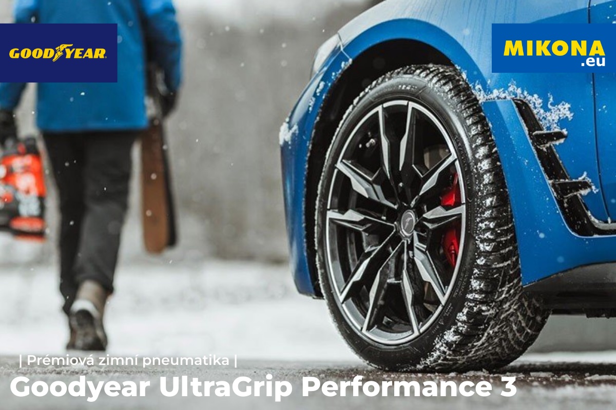 Goodyear UltraGrip Performance 3 Zimní pneumatika Goodyear UltraGrip Performance 3 – dezén pro jistotu na mokru a sněhu