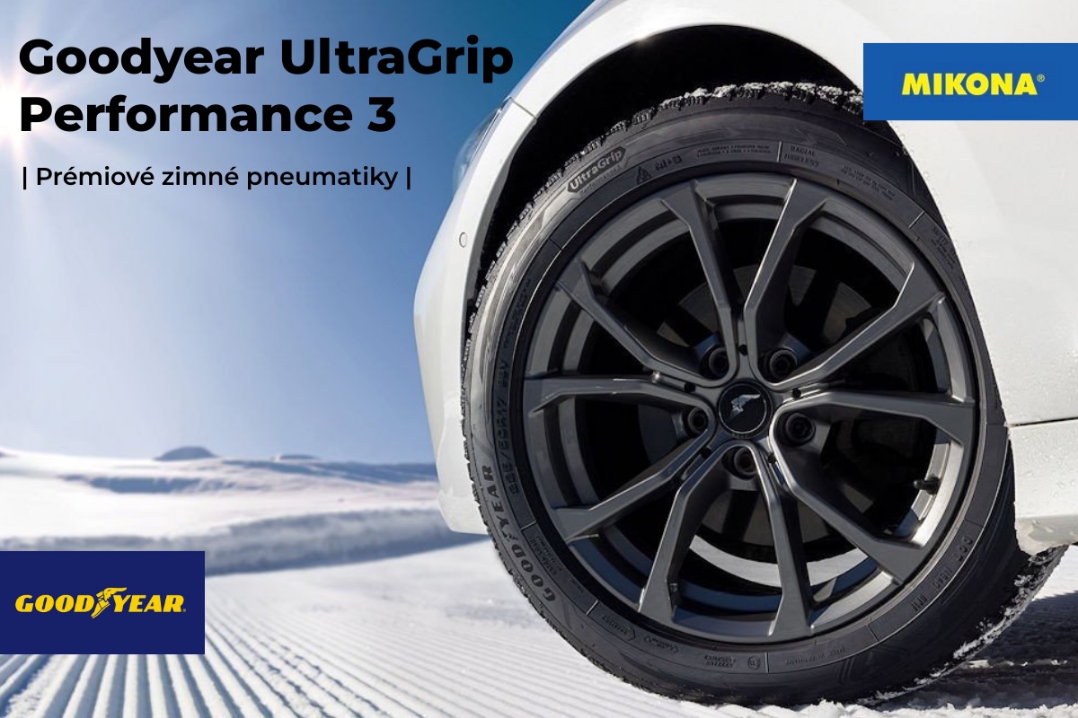 Zimná pneumatika Goodyear UltraGrip Performance 3 – dezén pre istotu na mokrej vozovke a snehu
