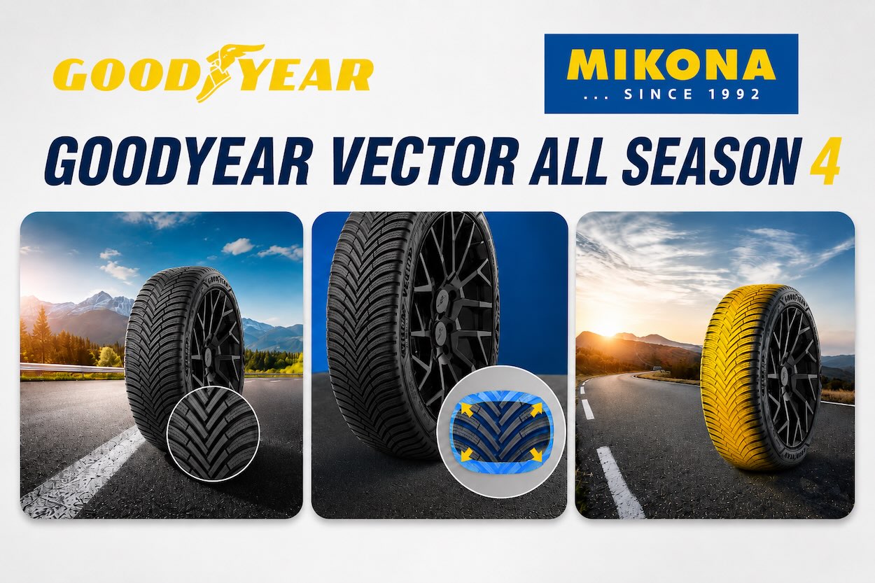 Goodyear Vector All Season 4 – detail dezénu novej celoročnej pneumatiky na Mikona.sk