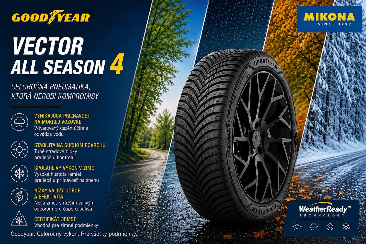 Goodyear Vector All Season 4 – nová celoročná pneumatika na Mikona.sk