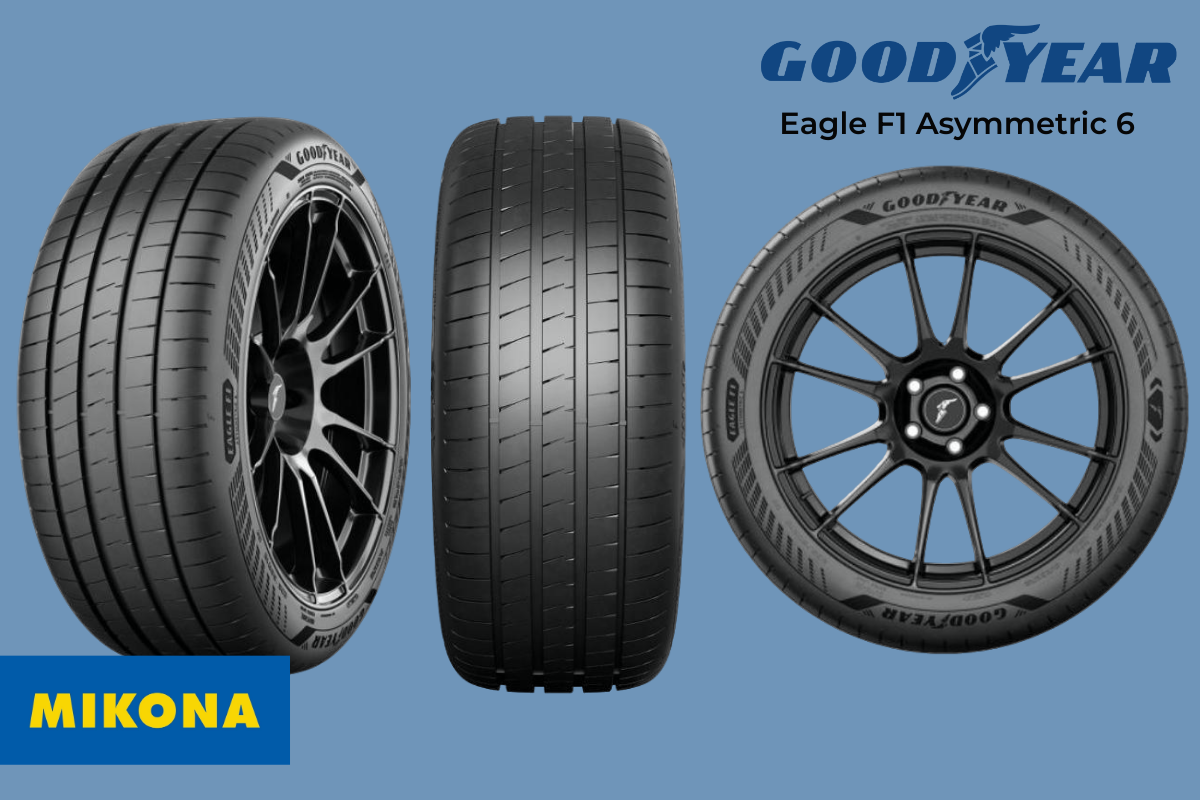 Silné stránky dezénu pneumatiky Goodyear Eagle F1 Asymmetric 6: Vynikajúca trakcia a brzdná dráha na mokrej vozovke.