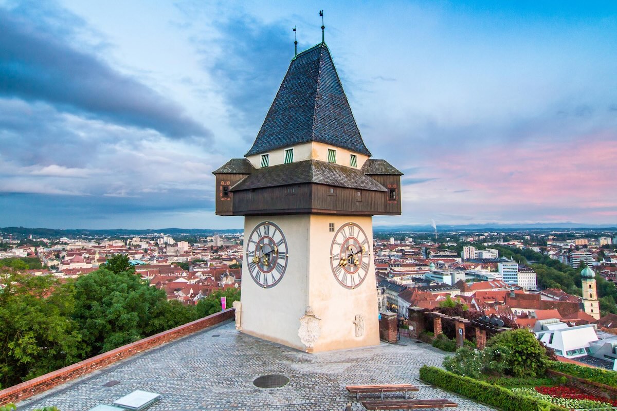 Graz, Rakúsko. Historické centrum UNESCO.