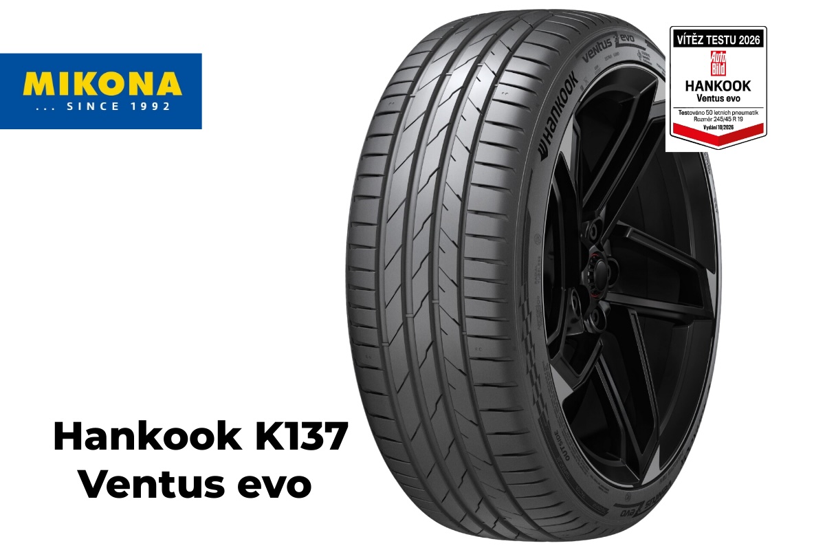 Hankook K137 Ventus evo – letná UHP pneumatika s výsledkami testov Auto Bild 2026