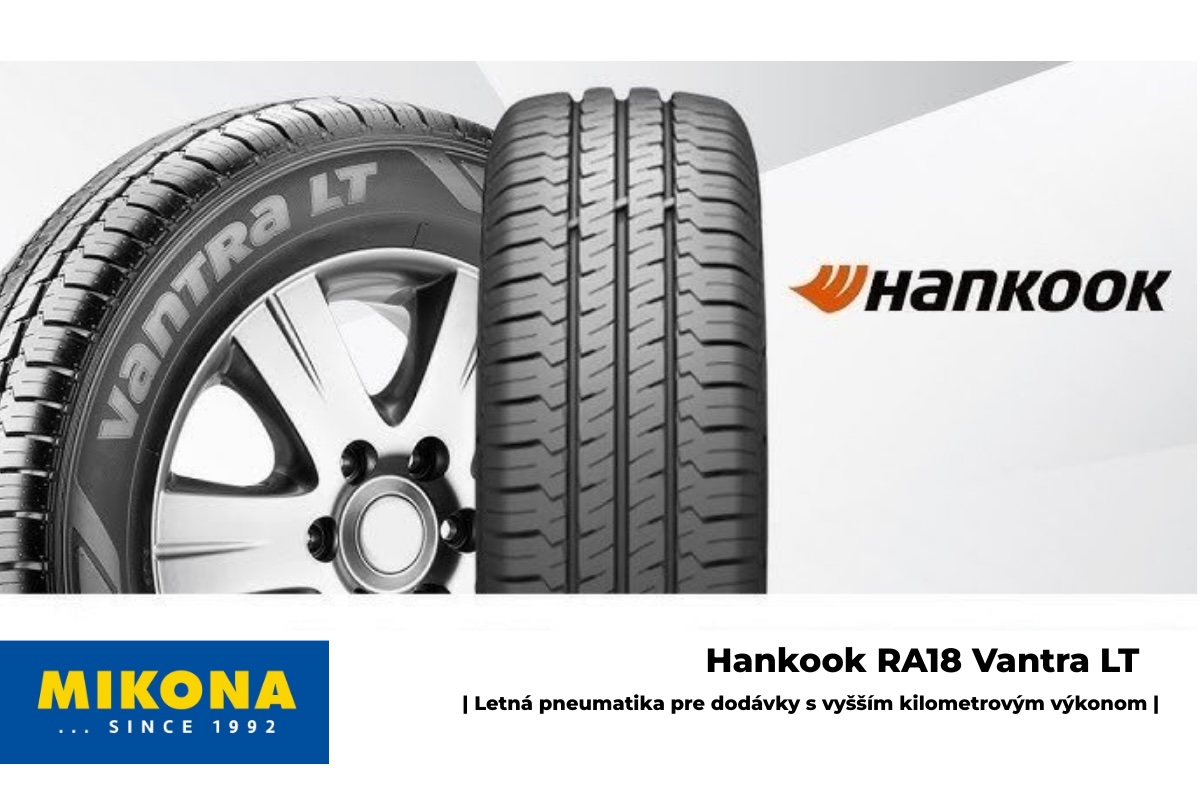 Detail dezénu Hankook RA18 Vantra LT Placeholder obrázok – detail dezénu Hankook RA18 Vantra LT so širokými drážkami pre odvod vody