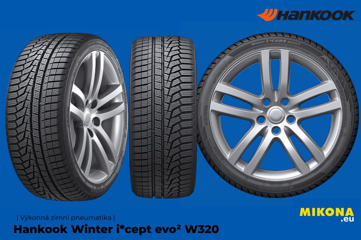 Detail směrového zimního dezénu pneumatiky Hankook Winter i*cept evo² W320