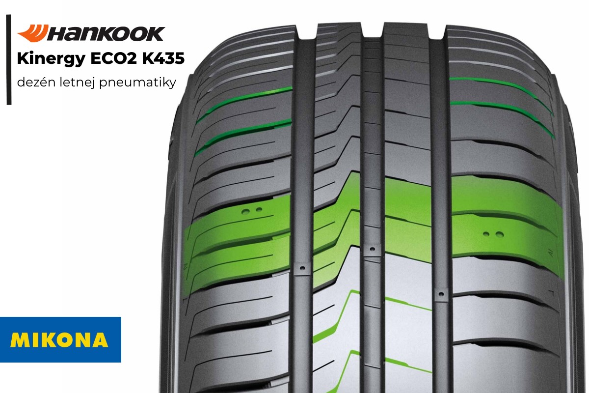 Dezén pneumatiky Hankook Kinergy ECO2 ponúka vyvážené výsledky, najmä pokiaľ ide o spotrebu paliva a jazdu na suchu.