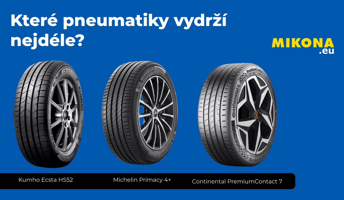 Tři nejlepší pneumatiky z testů letních pneumatik ADAC v roce 2024