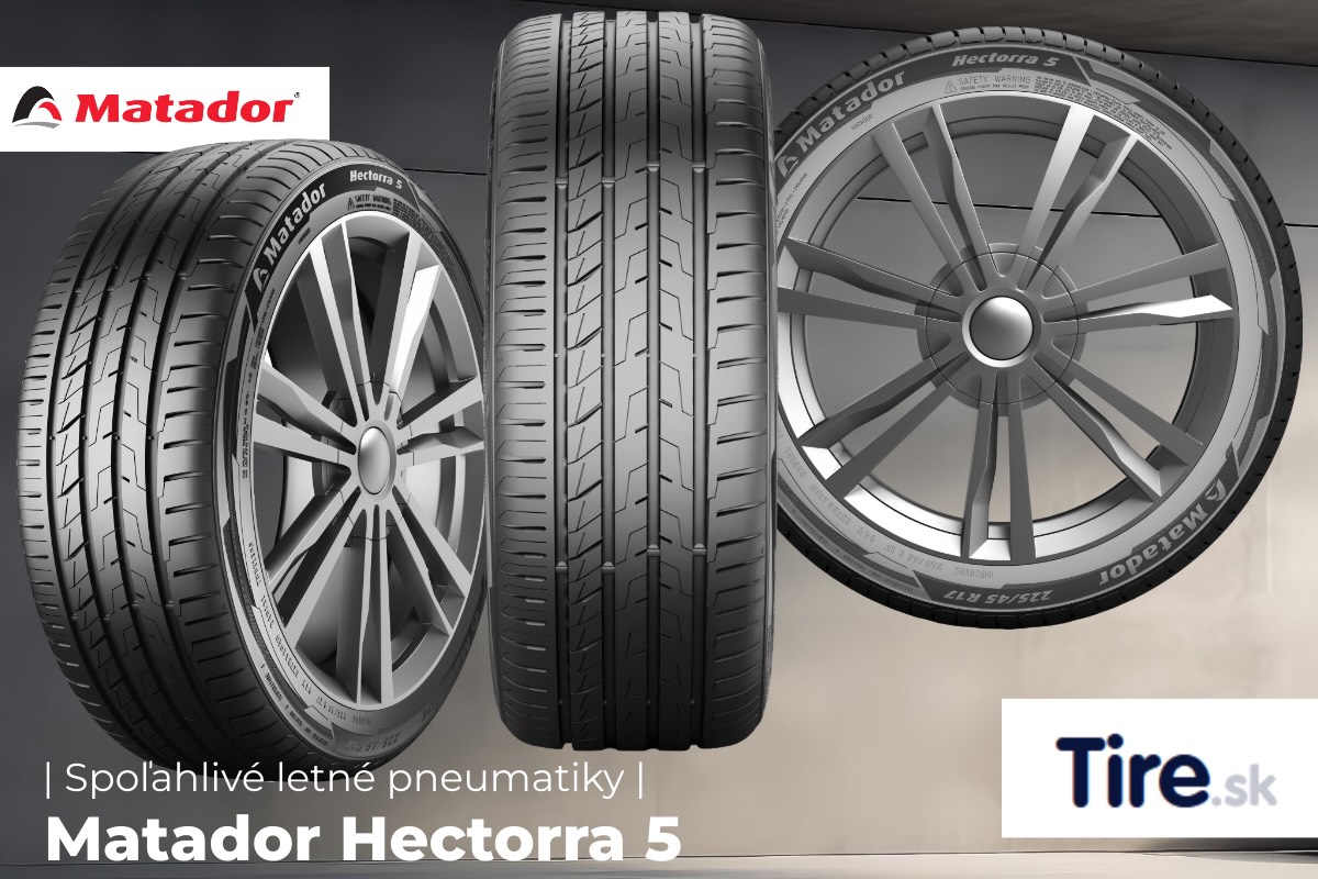 Letné pneumatiky Matador Hectorra 5 – dezén, bočný profil a dizajn disku, spoľahlivá voľba pre letnú sezónu na Tire.sk