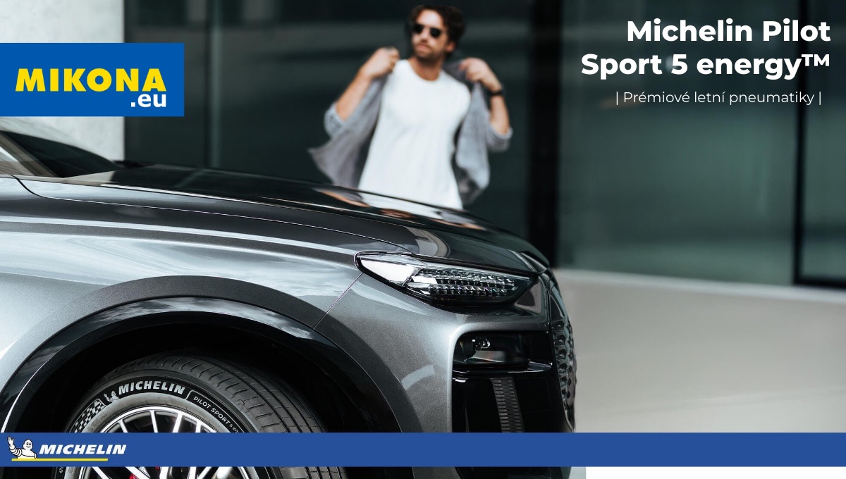 Michelin Pilot Sport 5 Energy – prémiová letní pneumatika na moderním voze, důraz na výkon a nízký valivý odpor