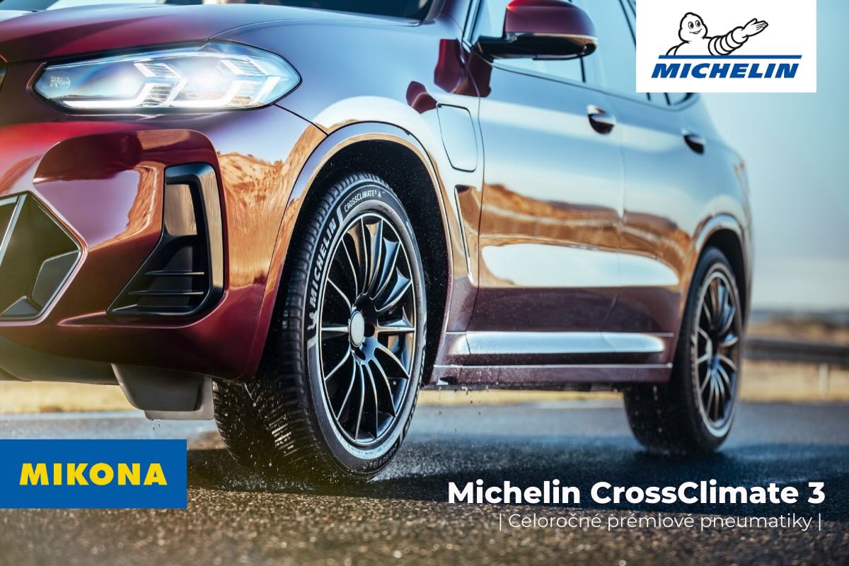 Celoročná pneumatika Michelin CrossClimate 3 pre osobné vozidlá.