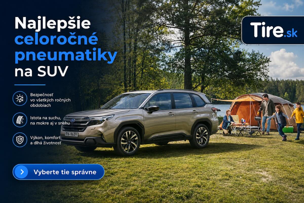 Najlepšie celoročné pneumatiky pre SUV – výber odporúčaný odborníkmi