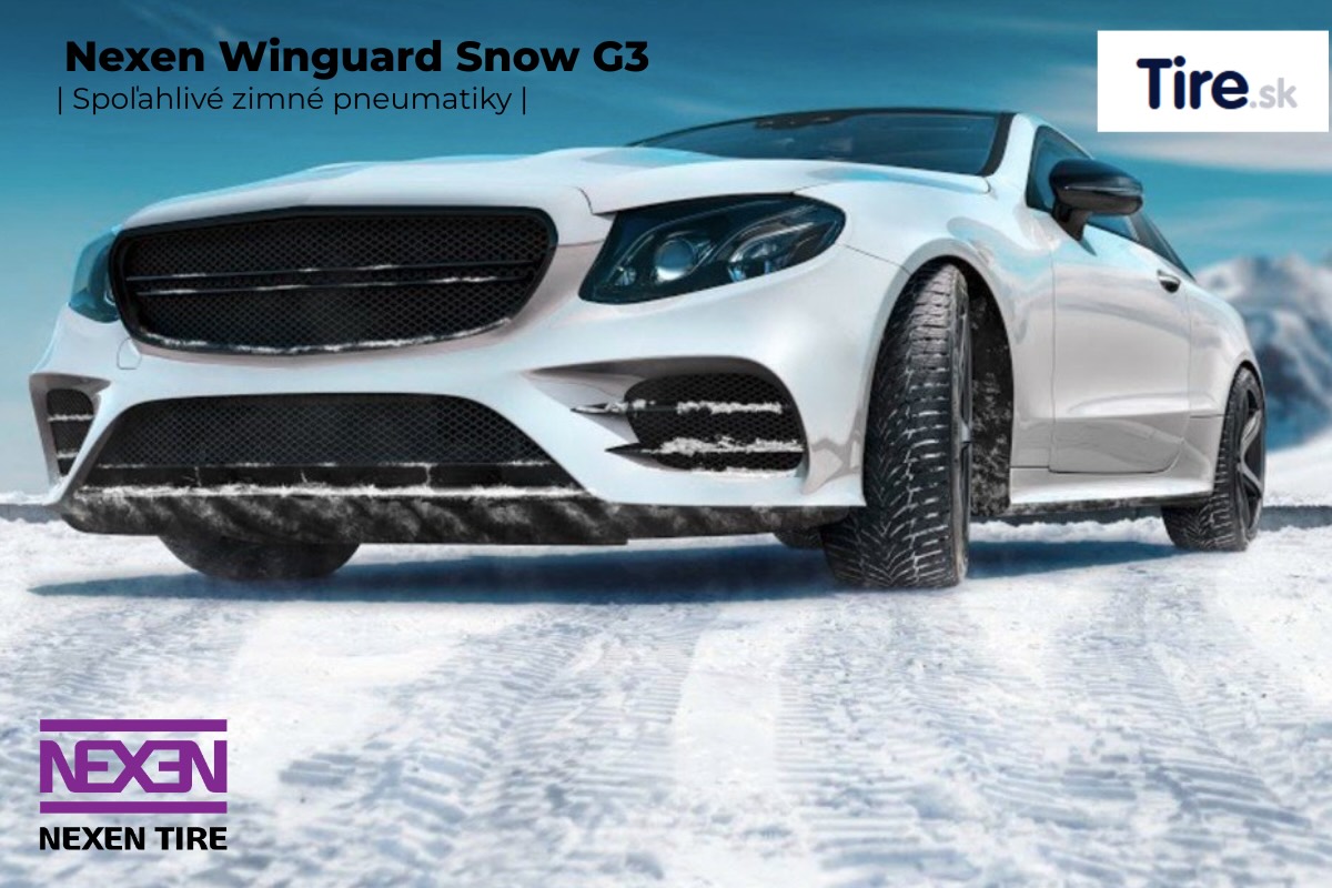 Detail zimného dezénu Nexen Winguard Snow G3 Detail zimného dezénu Nexen Winguard Snow G3 so smerovým vzorom a hustými lamelami pre spoľahlivý záber a bezpečné brzdenie v zimných podmienkach.