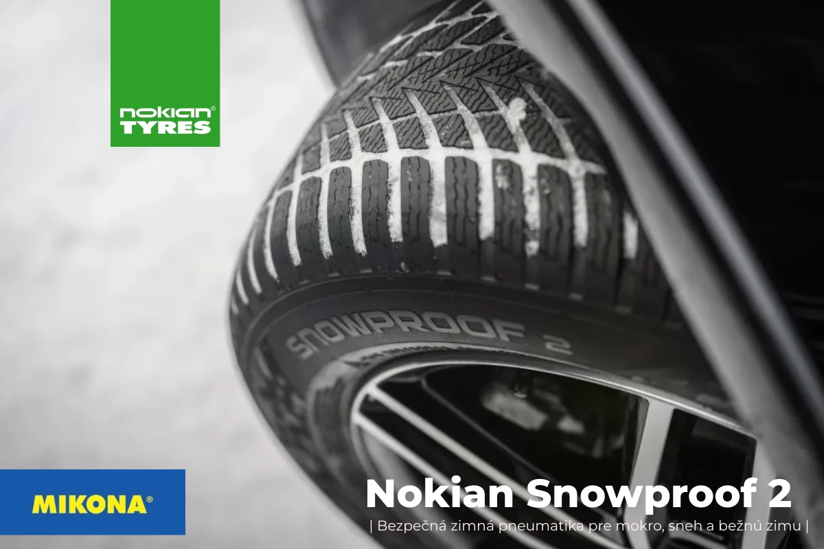 Zimná pneumatika Nokian Snowproof 2 – dezén pre bezpečnú jazdu na mokre a snehu