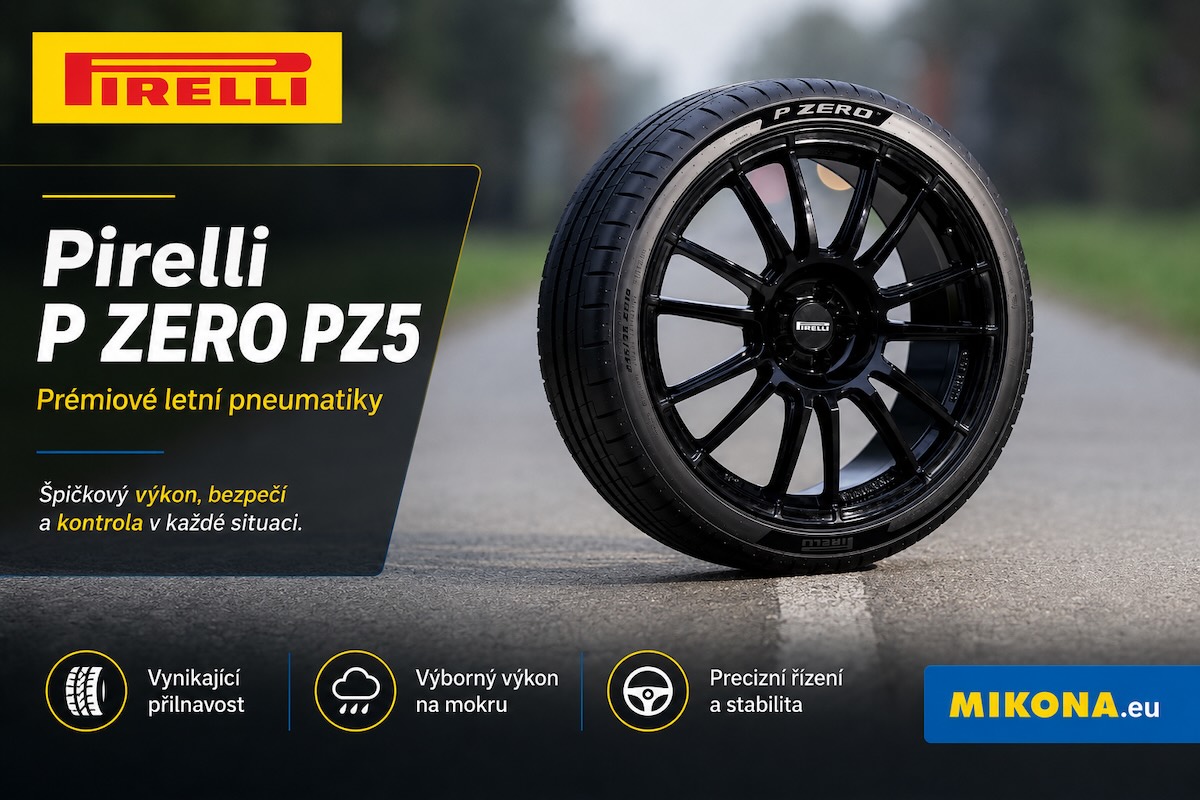 Pirelli P Zero PZ5 – detail sportovního dezénu pro výkon na suchu a mokru