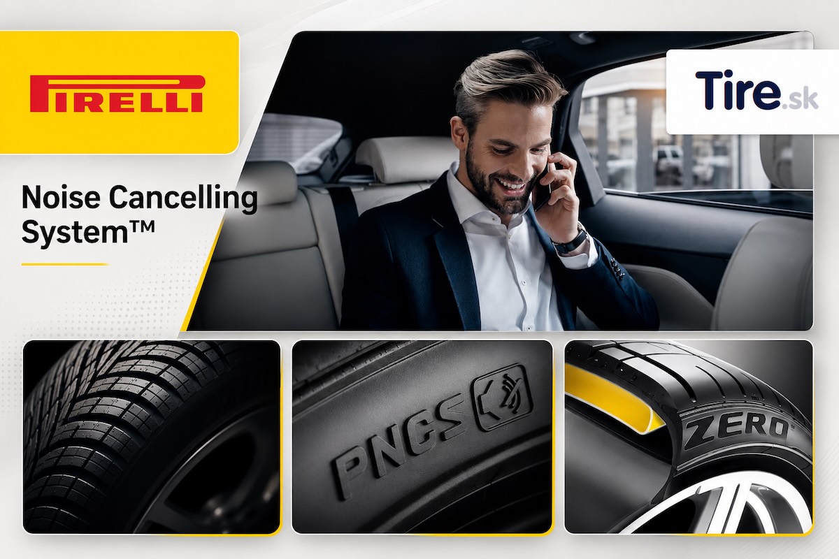 Technológia Pirelli Noise Cancelling System™ (PNCS) využíva penovú vložku na zníženie hlučnosti v interiéri vozidla.