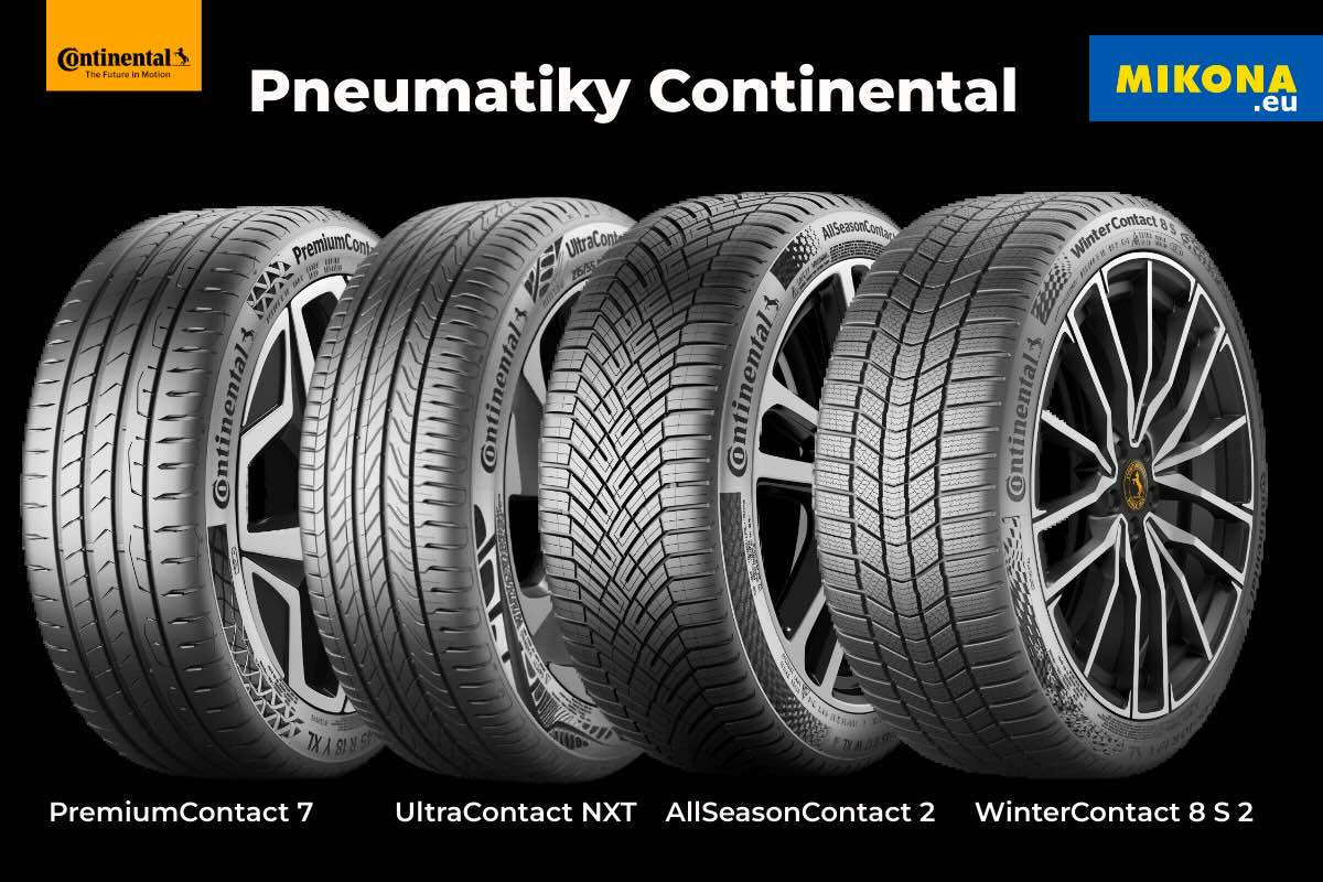 Špičkové pneumatiky Continental pro osobní auta, dodávky i SUV.