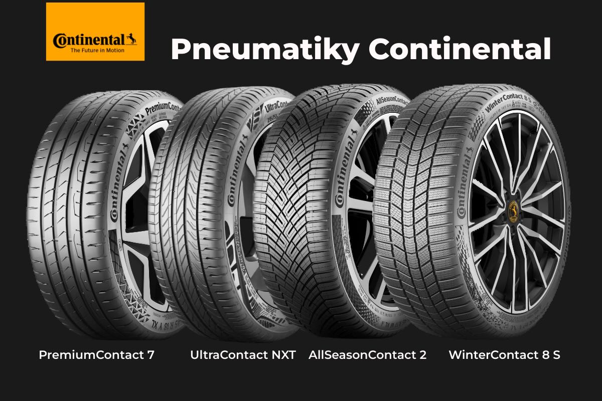 Dezénové rady pneumatík Continental – EcoContact, PremiumContact, SportContact a ďalšie.