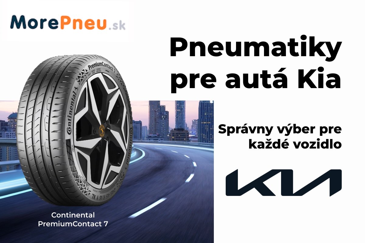 Pneumatiky pre vozidlá Kia jednoducho a rýchlo. Zistite, ktoré rozmery a dezény sú vhodné pre váš model Kia. Poradíme vám na morepneu.sk.