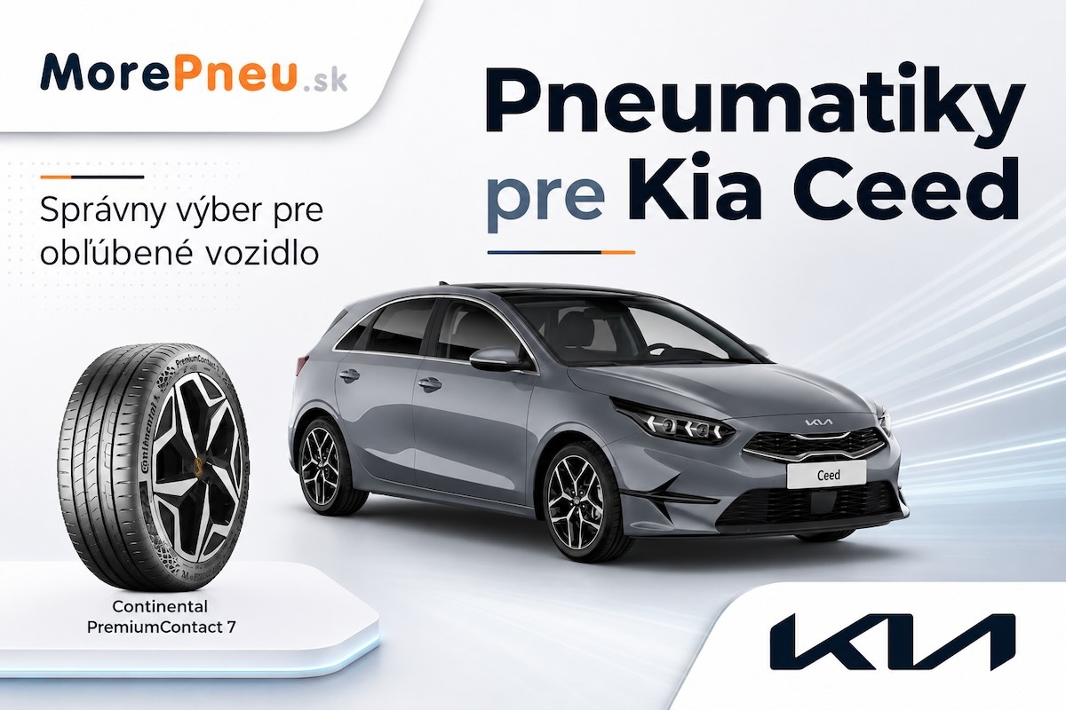 Pneumatiky pre Kiu Ceed — časté rozmery a odporúčané modely