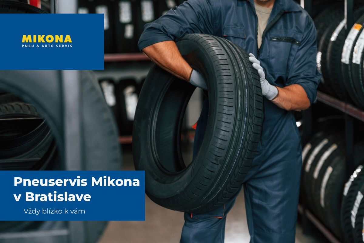 Pneuservis Mikona v Bratislave – profesionálny servis pneumatík, diskov a autoslužieb na pobočkách Lamačská cesta, Einsteinova, Račianska a Vajnorská.