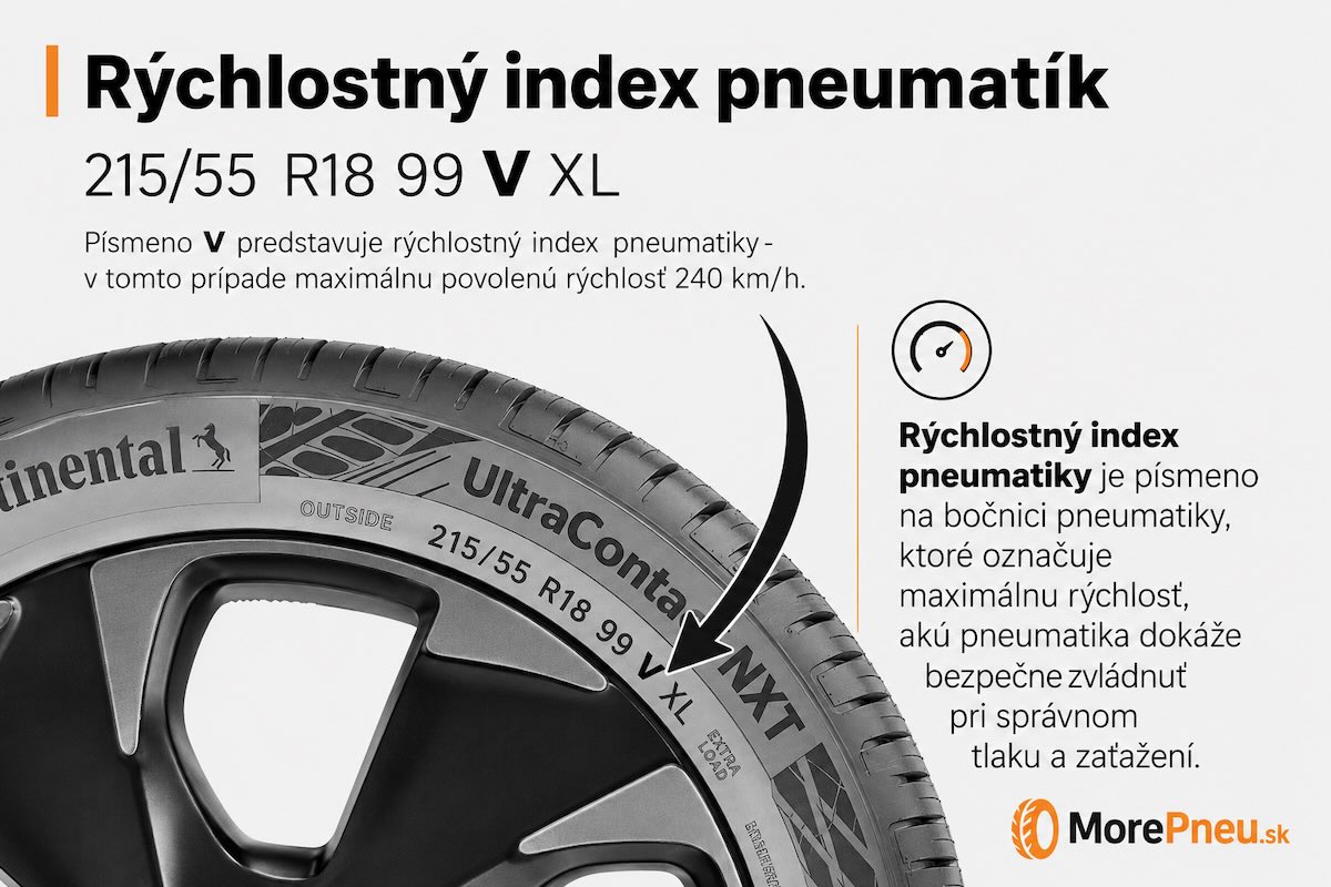 Rýchlostný index pneumatík — Morepneu.sk Rýchlostný index pneumatík — čo znamená, kde ho nájsť a tabuľka označení