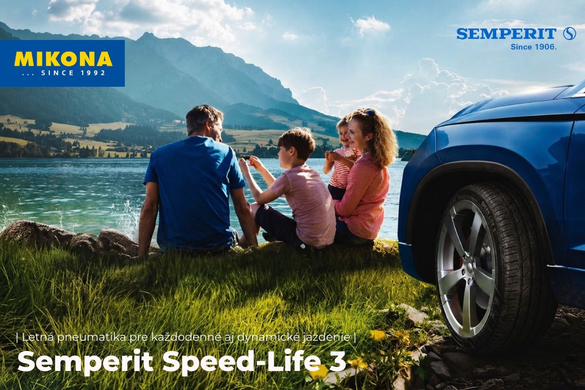 Letná pneumatika Semperit Speed-Life 3 na disku, asymetrický dezén pre dynamickú jazdu