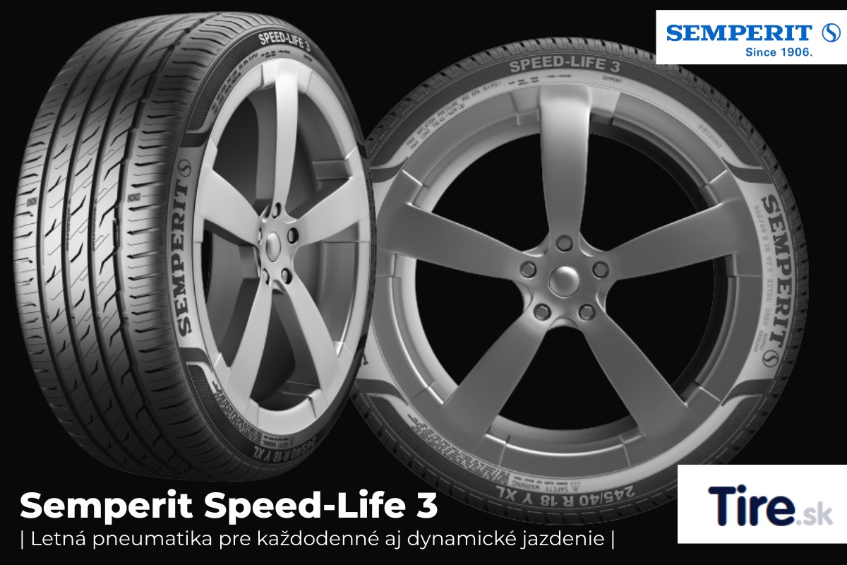 Letná pneumatika Semperit Speed-Life 3 Letná pneumatika Semperit Speed-Life 3 na disku, asymetrický dezén pre dynamickú jazdu
