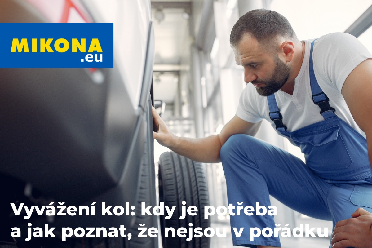 Technik kontroluje stav pneumatiky před vyvážením kol. Přehled příznaků nevyvážených kol a kdy je čas na vyvážení – Mikona.eu.