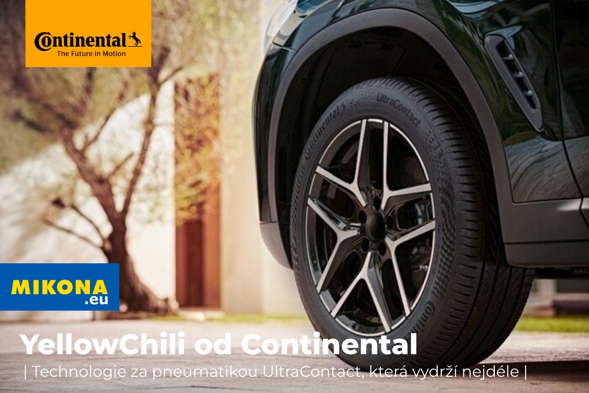 YellowChili od Continental — směs běhounu pneumatiky UltraContact pro maximální životnost a nízký valivý odpor