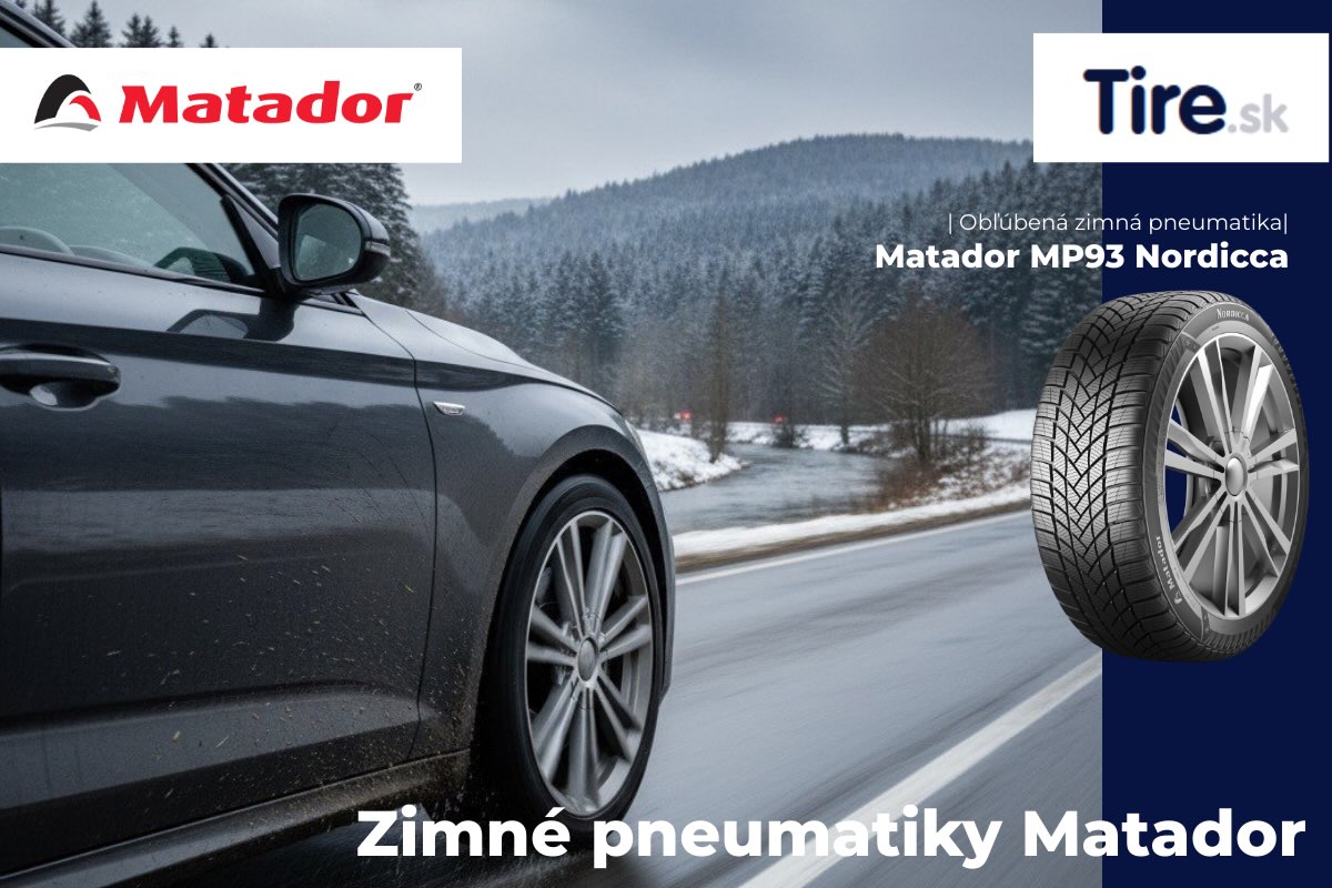 Zimná pneumatika Matador Zimné pneumatiky Matador pripravené na jazdu v snehu