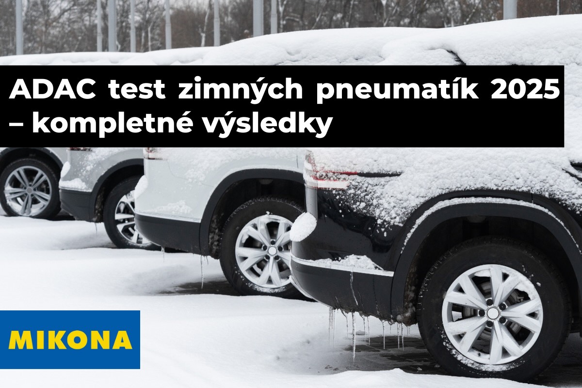 ADAC test zimných pneumatík 2025 – auto na zasneženej ceste