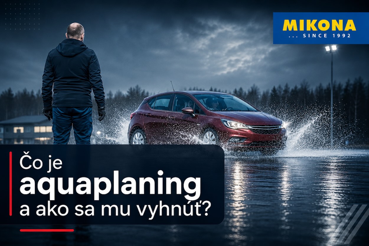 Čo je aquaplaning a ako mu predísť. Autor – Mikona