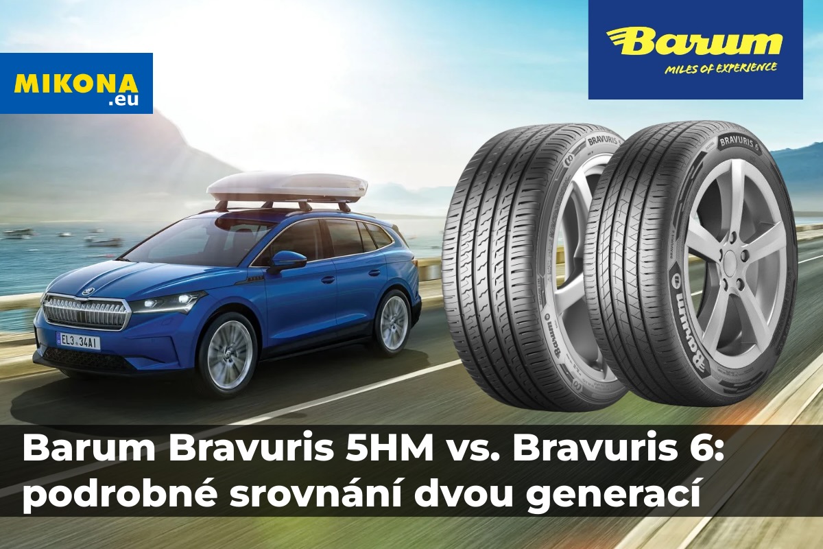 Porovnání letních pneumatik Barum Bravuris 5HM vs. Bravuris 6 – srovnání dvou generací
